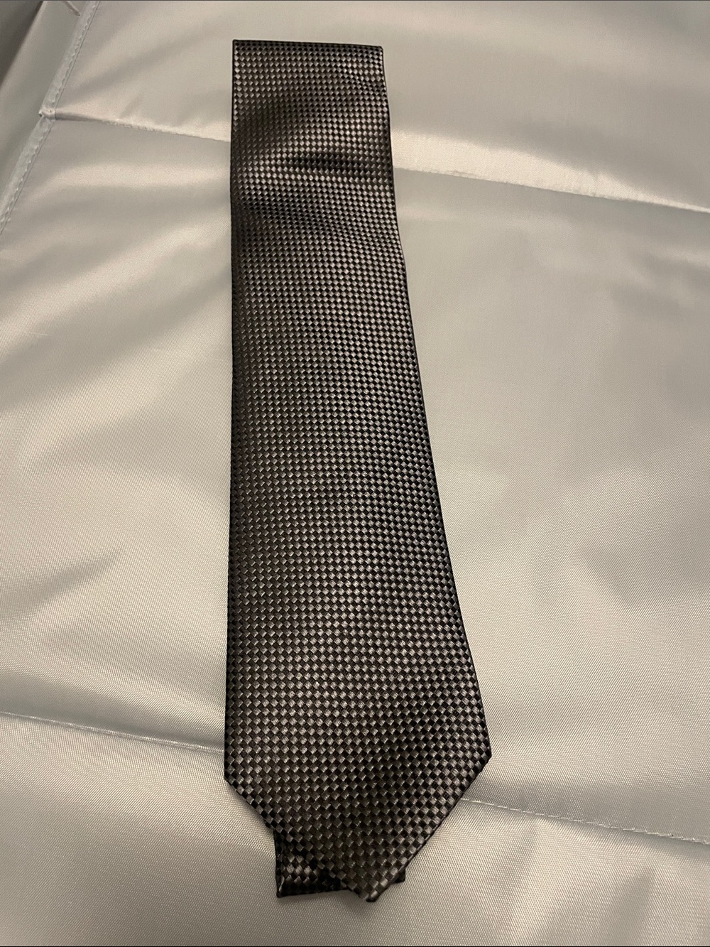 Ted Baker Black Micro-Pattern Silk Tie